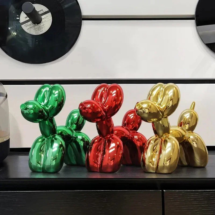 Håndlavet Harpiks Balloon Dog Skulptur i Moderne Design