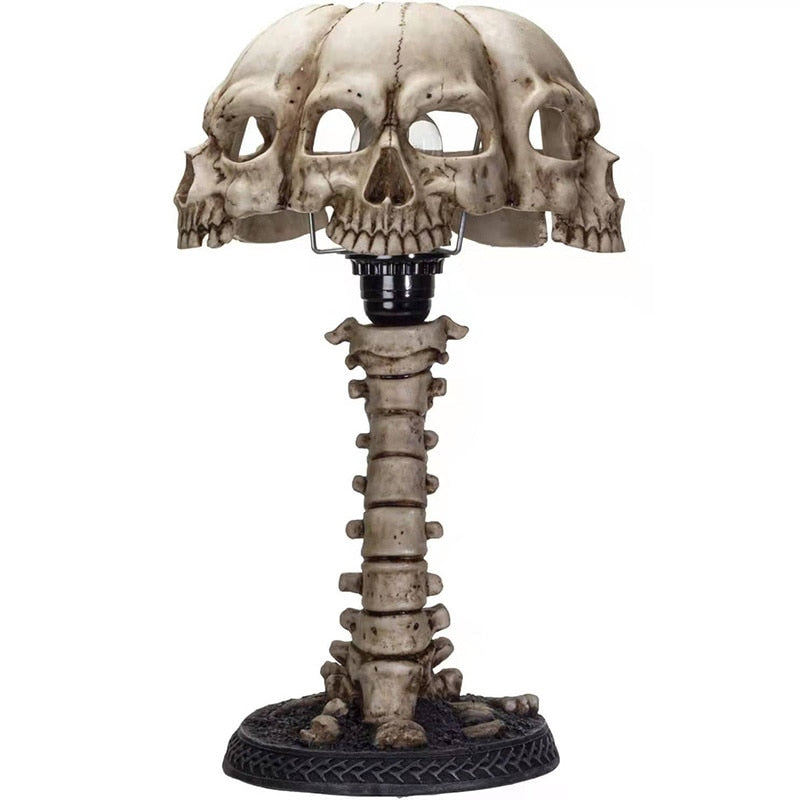 Skeletkranium Bordlampe med Skyggeprojektion