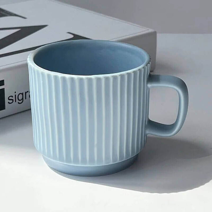 Keramisk Kaffe Kop 260ml med Macaron Design