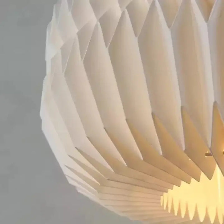 Origami Papirlanterne i Hvid - Minimalistisk Design
