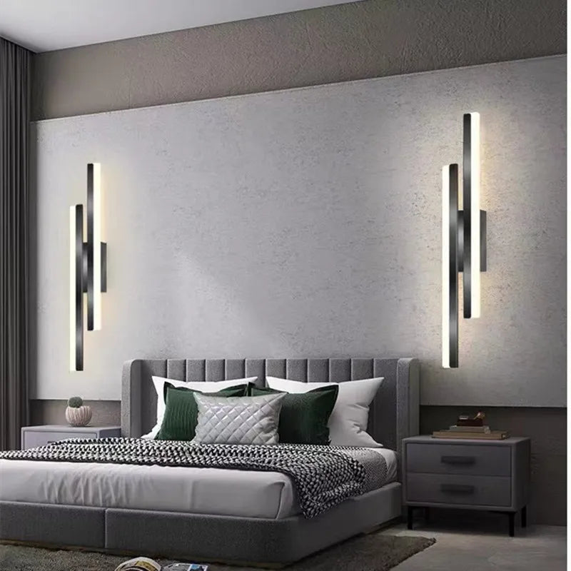 Elegant LED Væglampe i Akryl og Metal