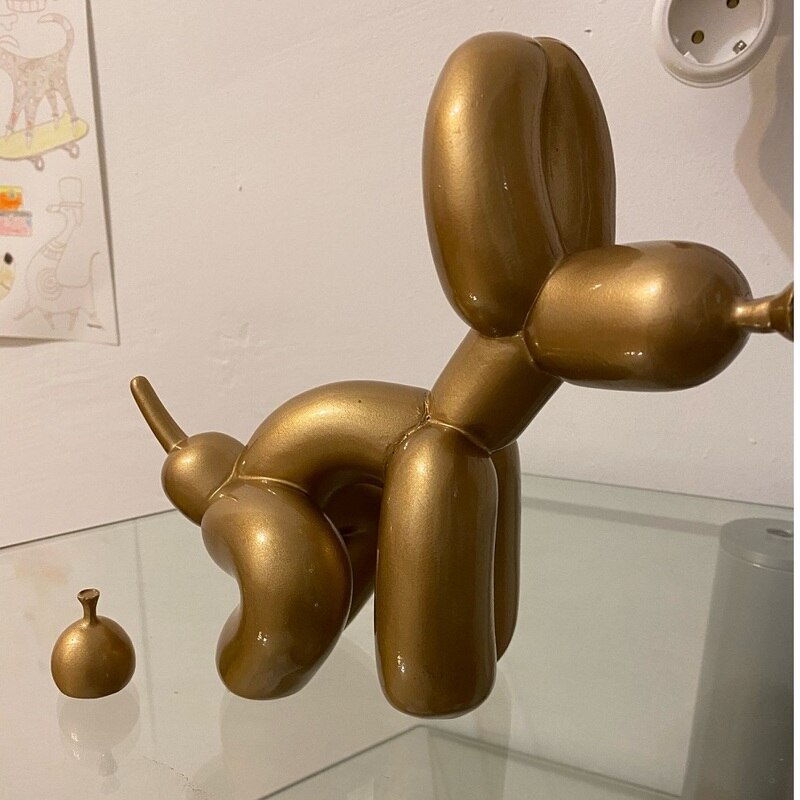Ballonhund Skulptur i Harpiks - Kunstnerisk Hjem Decor Figur