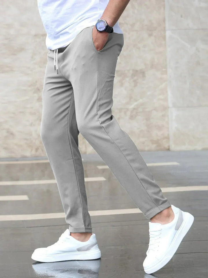 Slim Fit Hose med Tunnelzug og Komfortbund