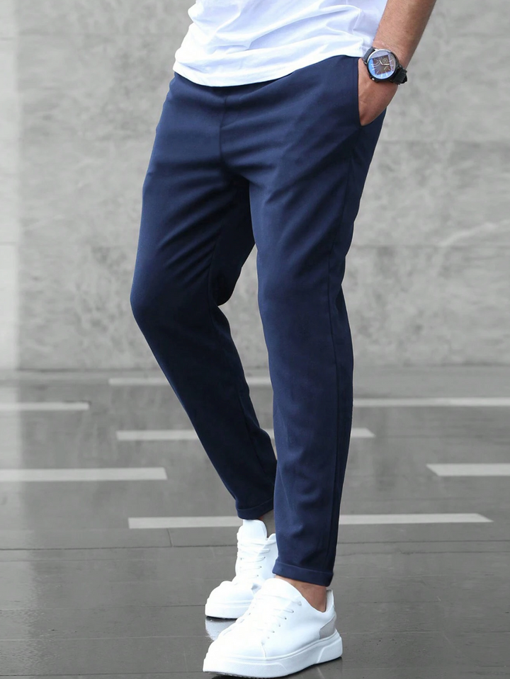 Slim Fit Hose med Tunnelzug og Komfortbund