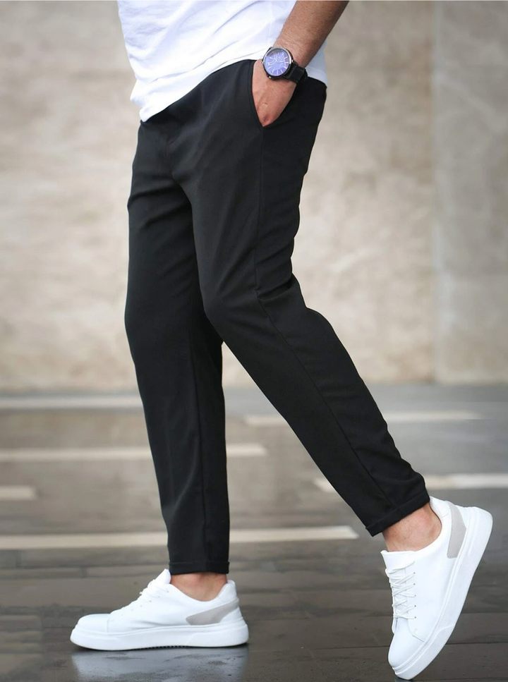 Slim Fit Hose med Tunnelzug og Komfortbund
