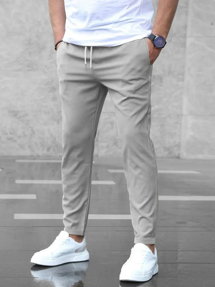 Slim Fit Hose med Tunnelzug og Komfortbund