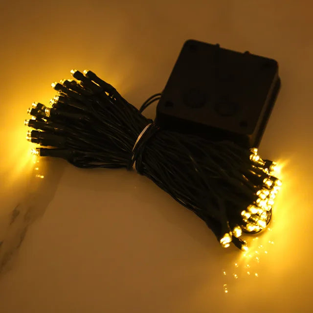 Ferskenblomst Lysgirlander med Varme Hvide LED'er