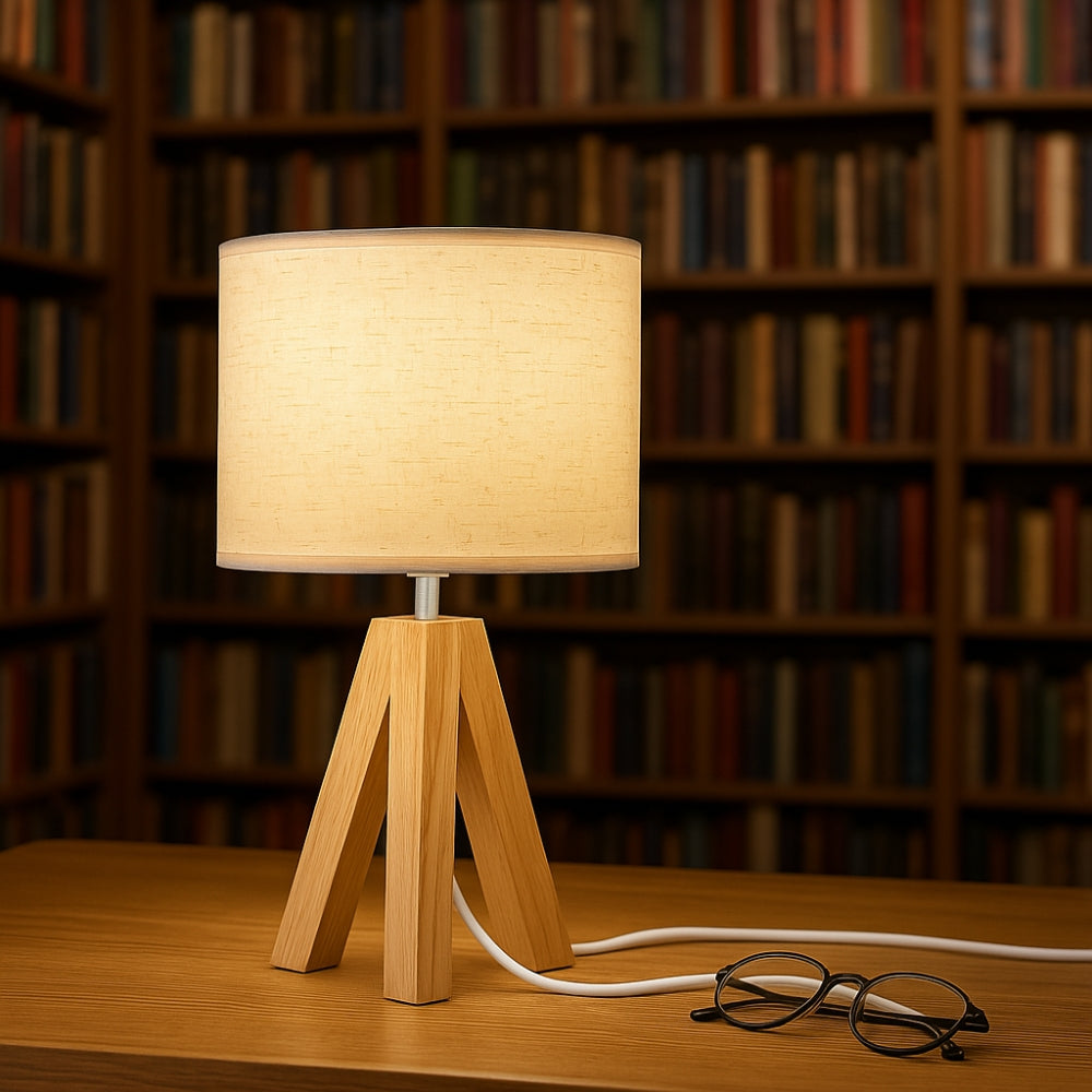 Minimalistisk Tripod Bordlampe med Justerbare Lysfarver