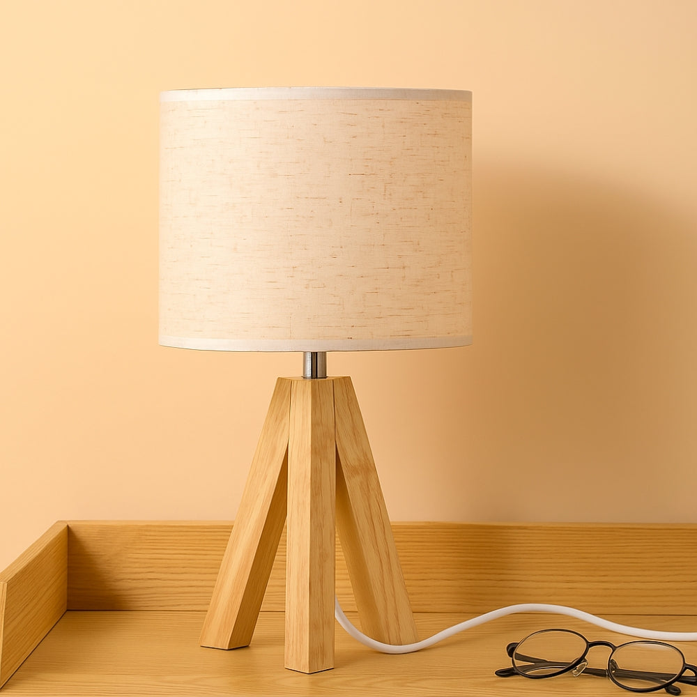 Minimalistisk Tripod Bordlampe med Justerbare Lysfarver