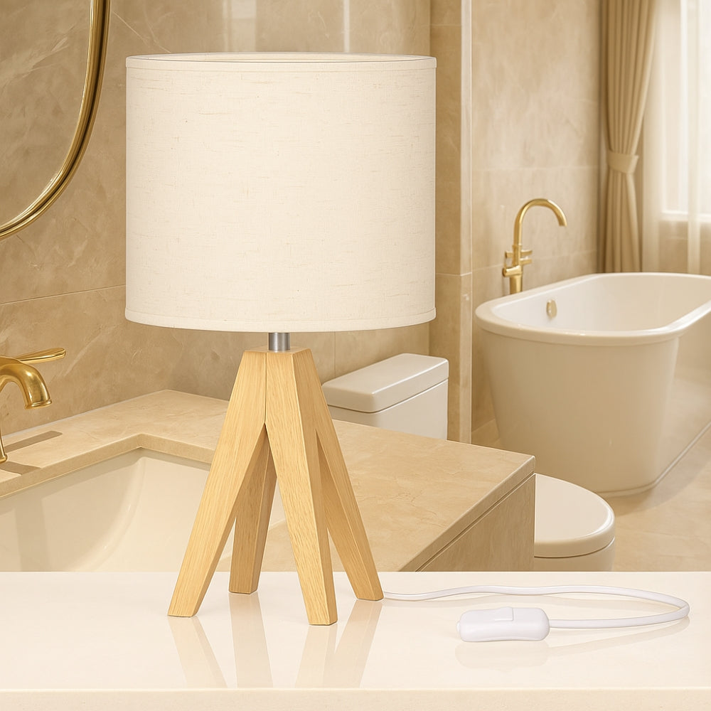 Minimalistisk Tripod Bordlampe med Justerbare Lysfarver