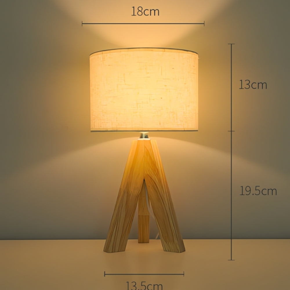 Minimalistisk Tripod Bordlampe med Justerbare Lysfarver