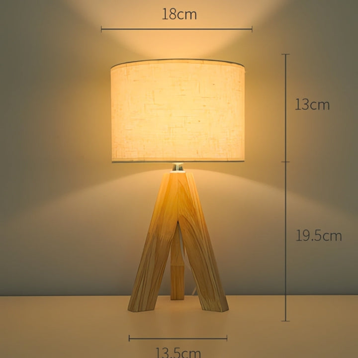 Minimalistisk Tripod Bordlampe med Justerbare Lysfarver