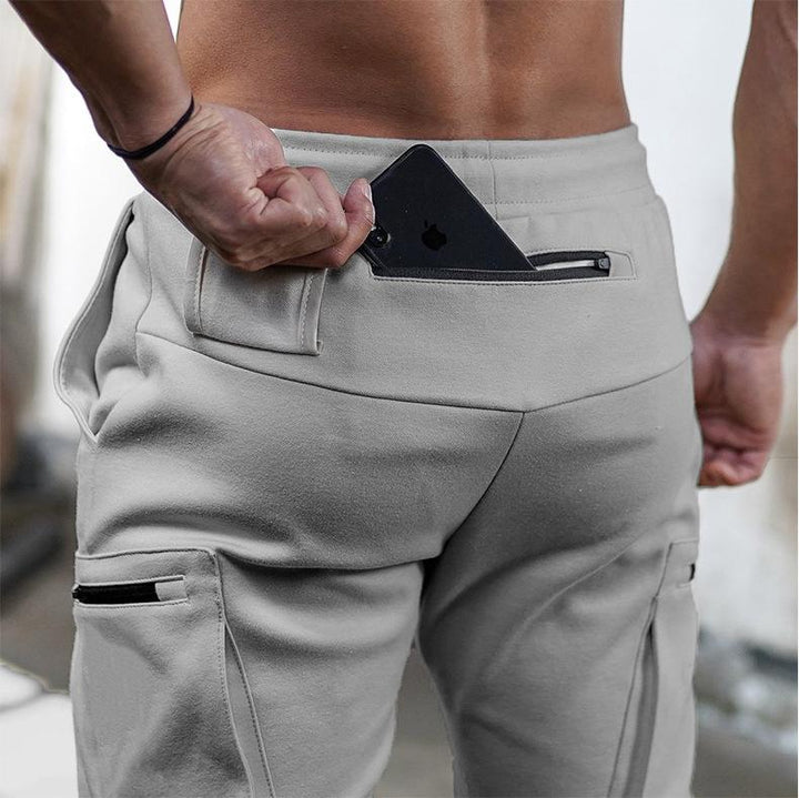 Sportshose med Reißverschluss-Taschen og Slank Snit