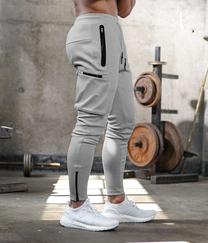 Sportshose med Reißverschluss-Taschen og Slank Snit