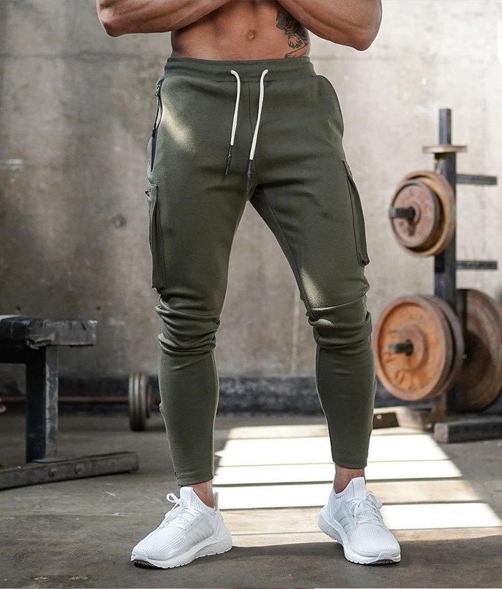 Sportshose med Reißverschluss-Taschen og Slank Snit