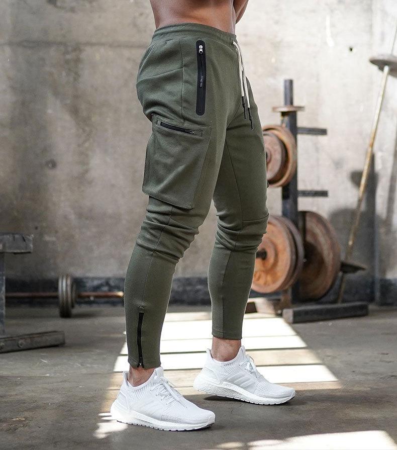 Sportshose med Reißverschluss-Taschen og Slank Snit