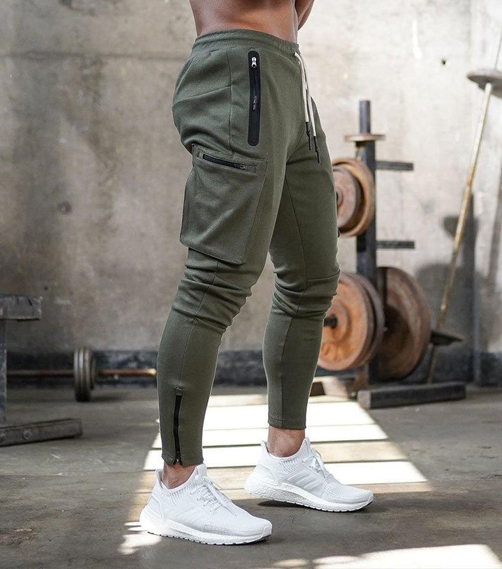 Sportshose med Reißverschluss-Taschen og Slank Snit