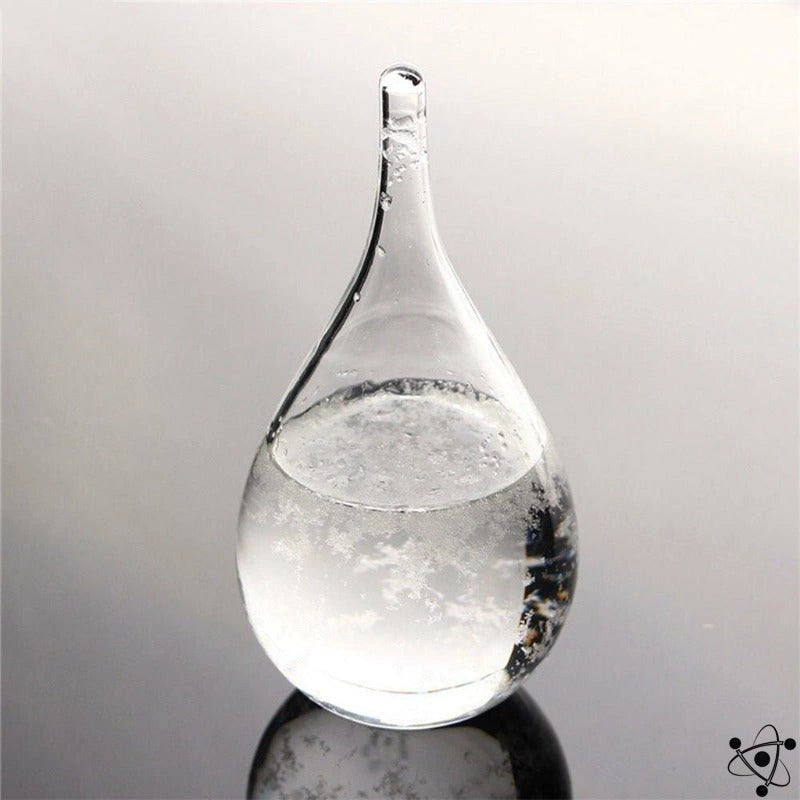 Postmodern Storm Glass Vejrpredictor med Træbund