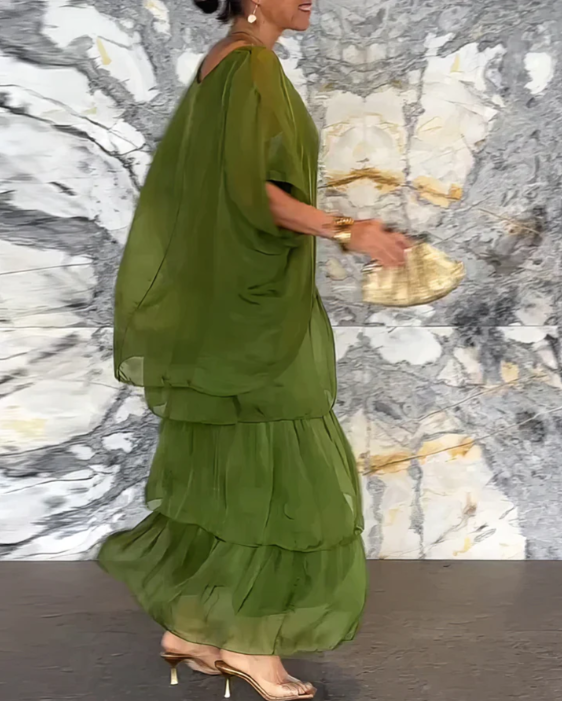 Kali™ | Elegant Lang Flodende Kjole