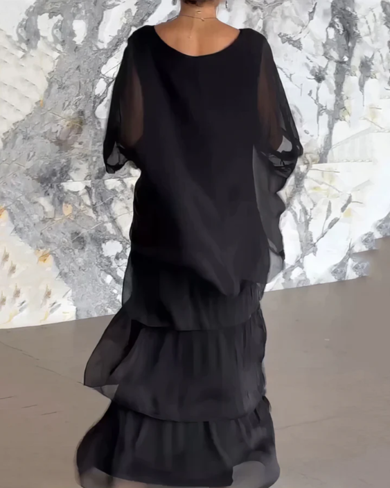 Kali™ | Elegant Lang Flodende Kjole