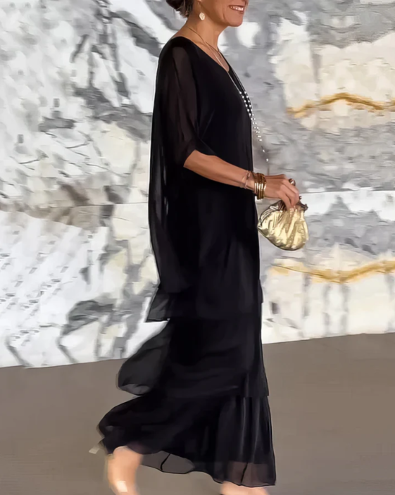 Kali™ | Elegant Lang Flodende Kjole