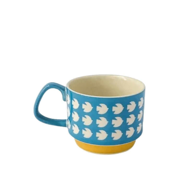 Retro Keramiske Kaffe Kopper med Mid-Century Modern Design – 8 Unikke Mønstre