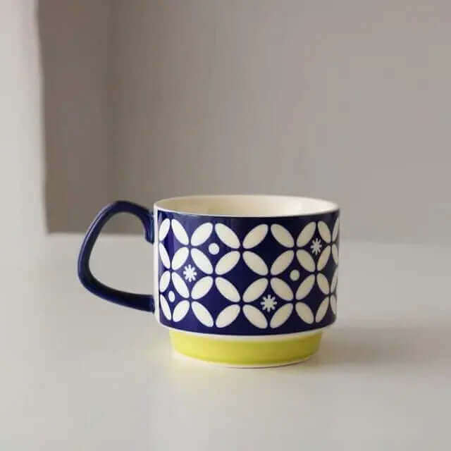Retro Keramiske Kaffe Kopper i Mid-Century Modern Design – 8 Unikke Mønstre