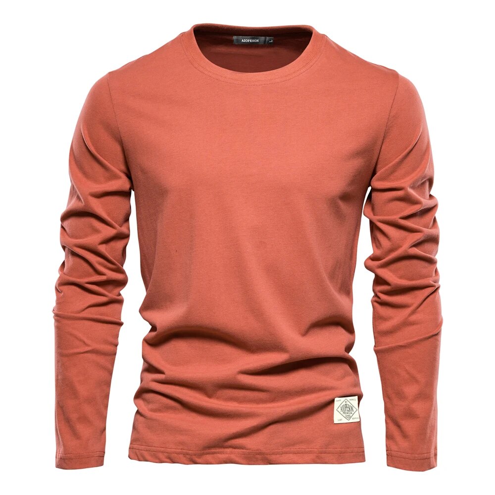 Langærmet sweatshirt til herrer med rund hals