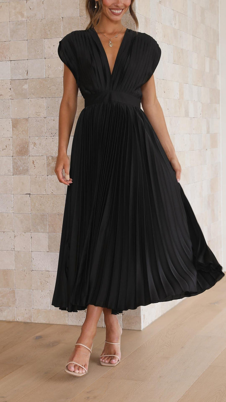 Maria™ | Elegant Plisseret Maxikjole