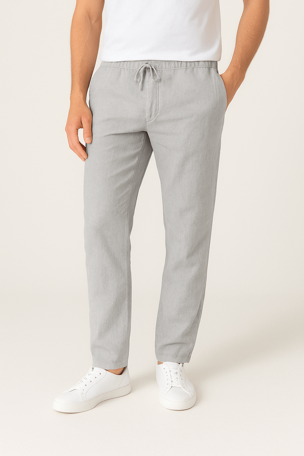 Tapered Hose med Kordelzug og Bequem Bund
