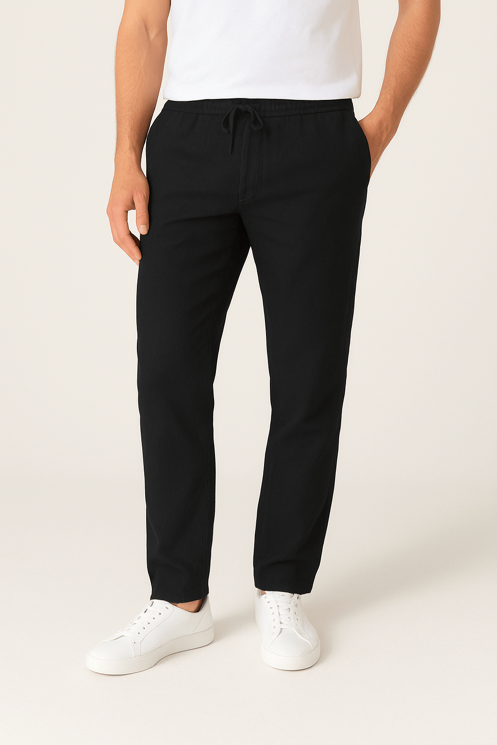 Tapered Hose med Kordelzug og Bequem Bund