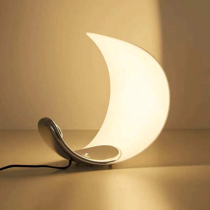 Justerbar LED skrivebordslampe i Halvmåne-design