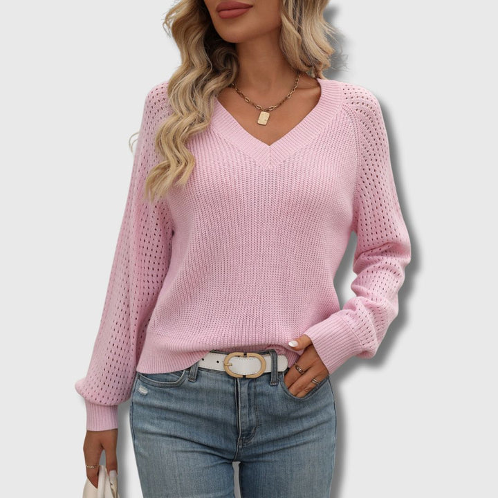 Jade™ | Elegant V-Hals Sweater