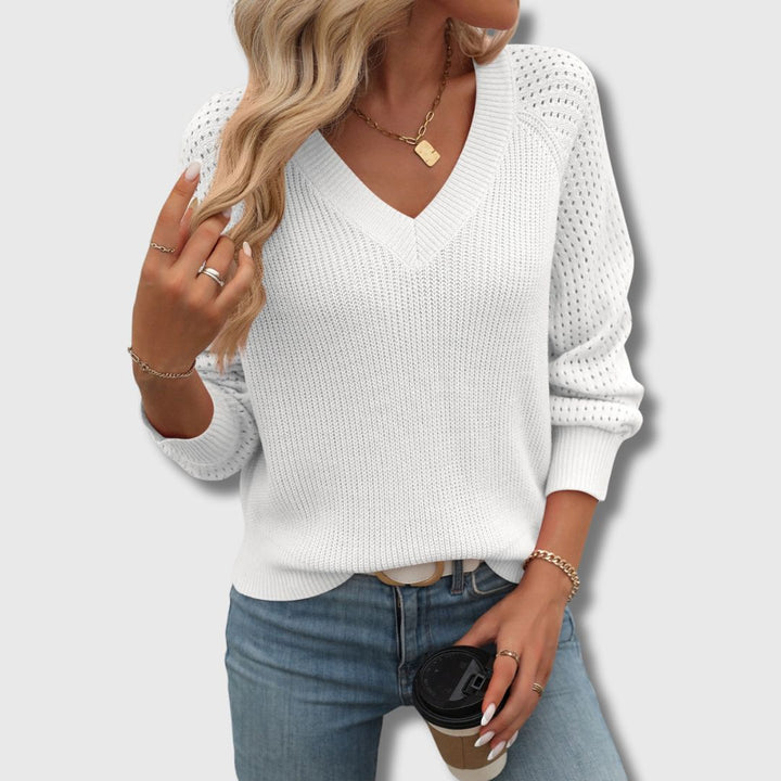 Jade™ | Elegant V-Hals Sweater