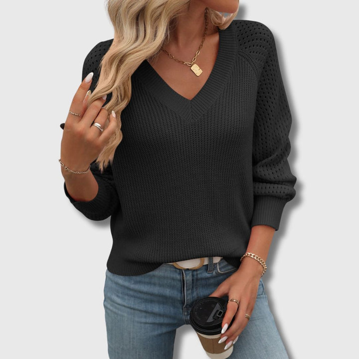 Jade™ | Elegant V-Hals Sweater