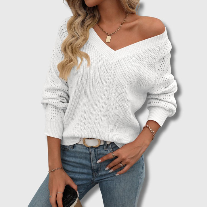 Jade™ | Elegant V-Hals Sweater