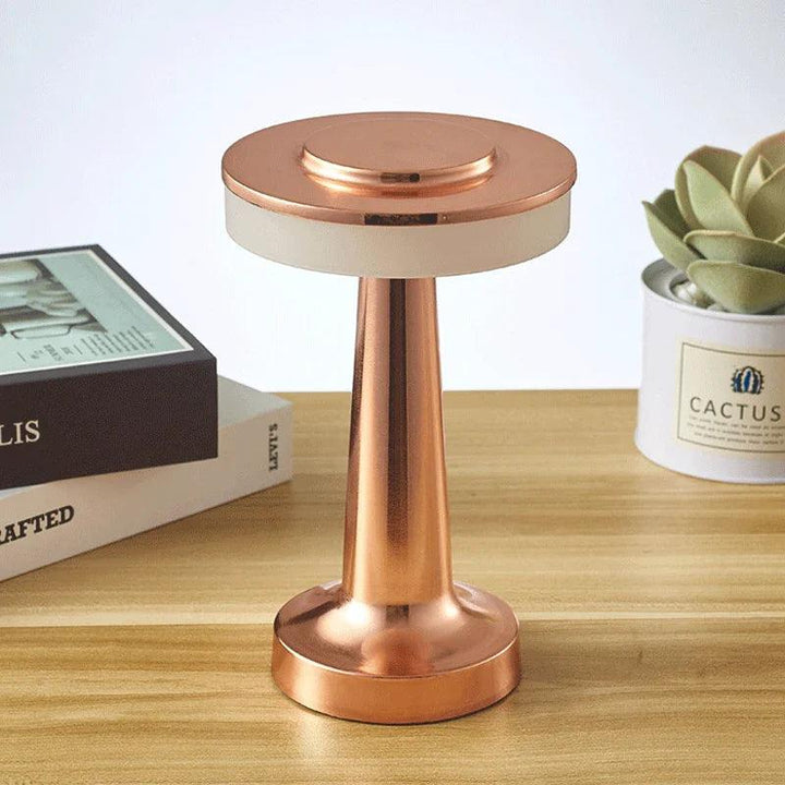 Bærbar Genopladelig LED Bordlampe med Touch Dæmpning - Guld, Sølv, Roséguld