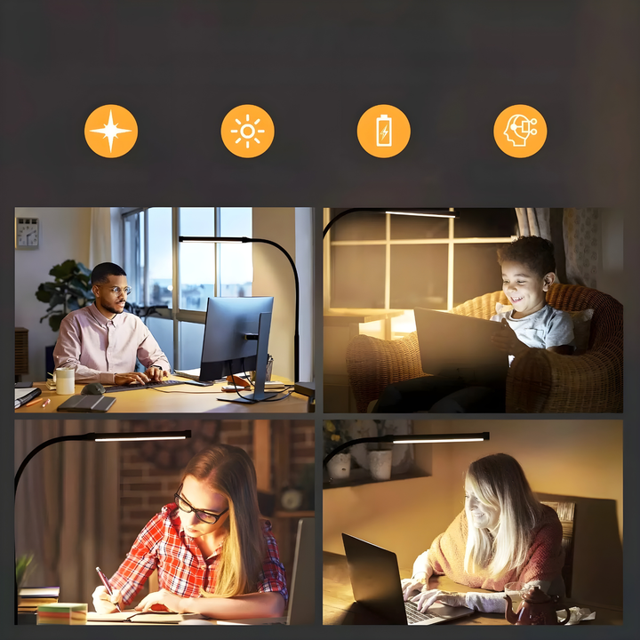 Bubble Effekt Natlys Bordlampe med Justerbar Lysstyrke - USB-Drevet Dekorativ Lampe