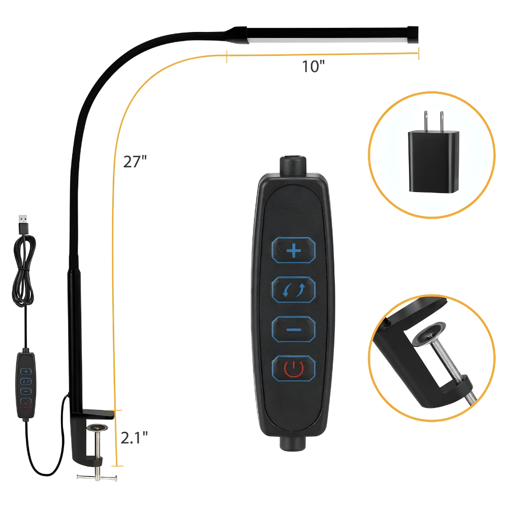 Bubble Effekt Natlys Bordlampe med Justerbar Lysstyrke - USB-Drevet Dekorativ Lampe