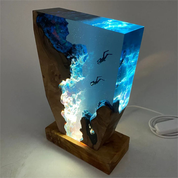 Hav-inspireret Harpiks Ambient Light Lampe