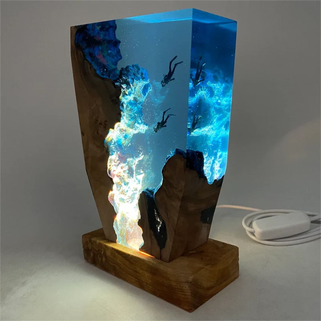 Hav-inspireret Harpiks Ambient Light Lampe