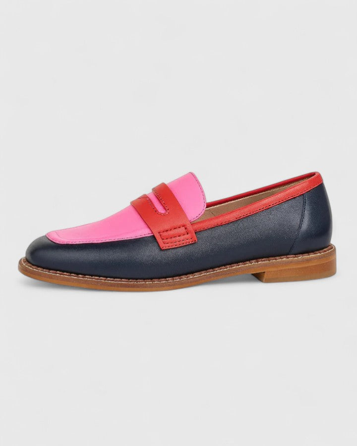 Melanie | Dame Klassiske Mode Loafers med Rund Kappe