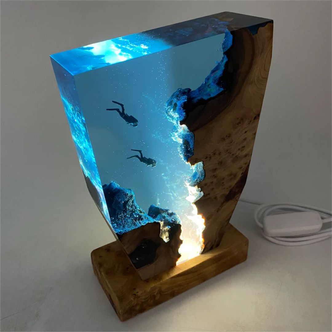 Hav-inspireret Harpiks Ambient Light Lampe