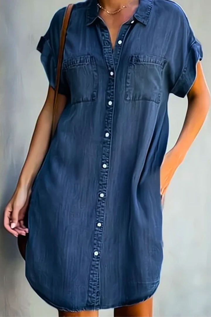 Francesca | Kvinders Denim Kjole Casual