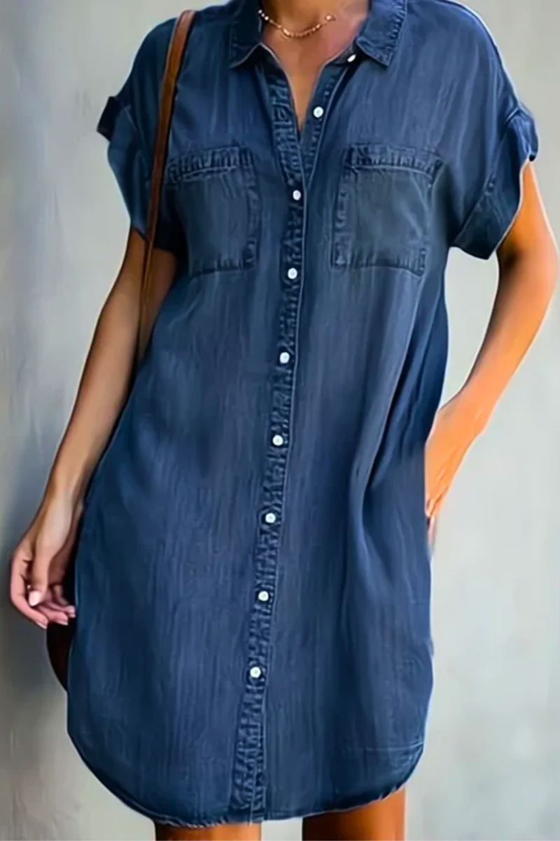 Francesca | Kvinders Denim Kjole Casual