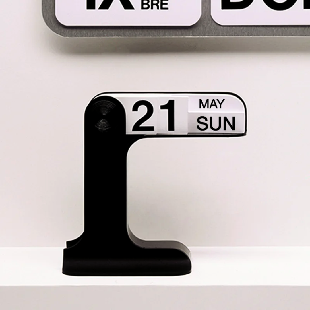 Moderne Geometrisk Evighedskalender med Klart Display