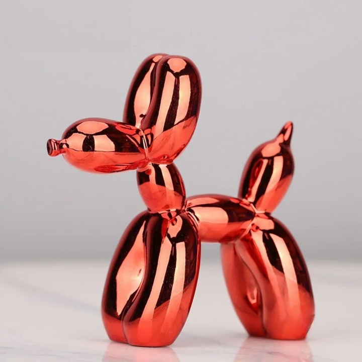 Harlekin Ballonhund Skulptur i Højkvalitets Harpiks