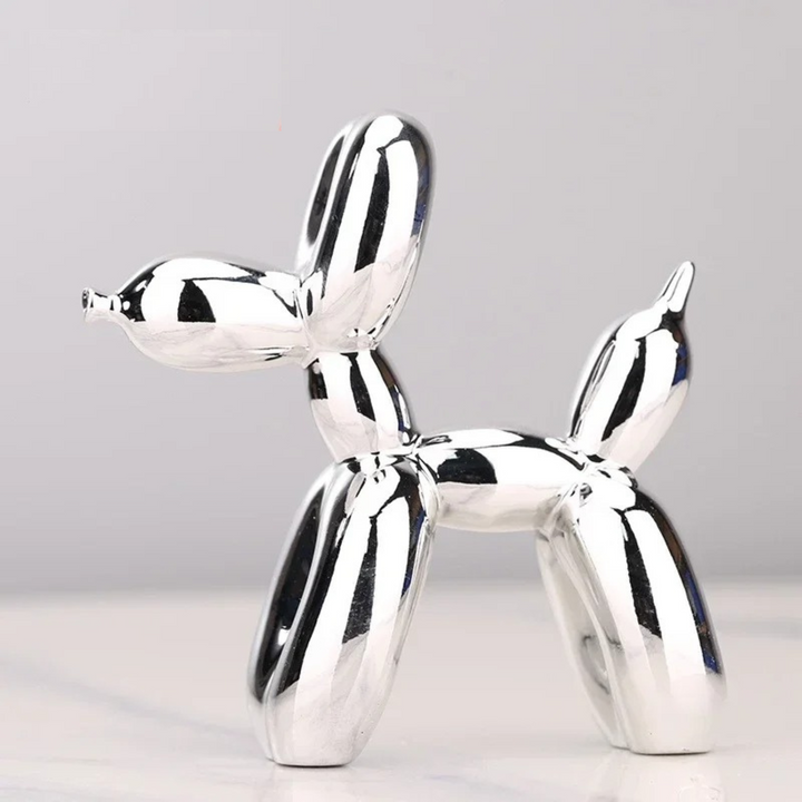 Harlekin Ballonhund Skulptur i Højkvalitets Harpiks