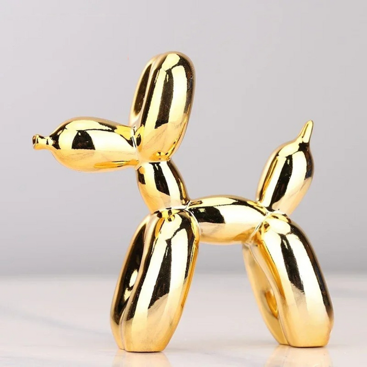 Harlekin Ballonhund Skulptur i Højkvalitets Harpiks