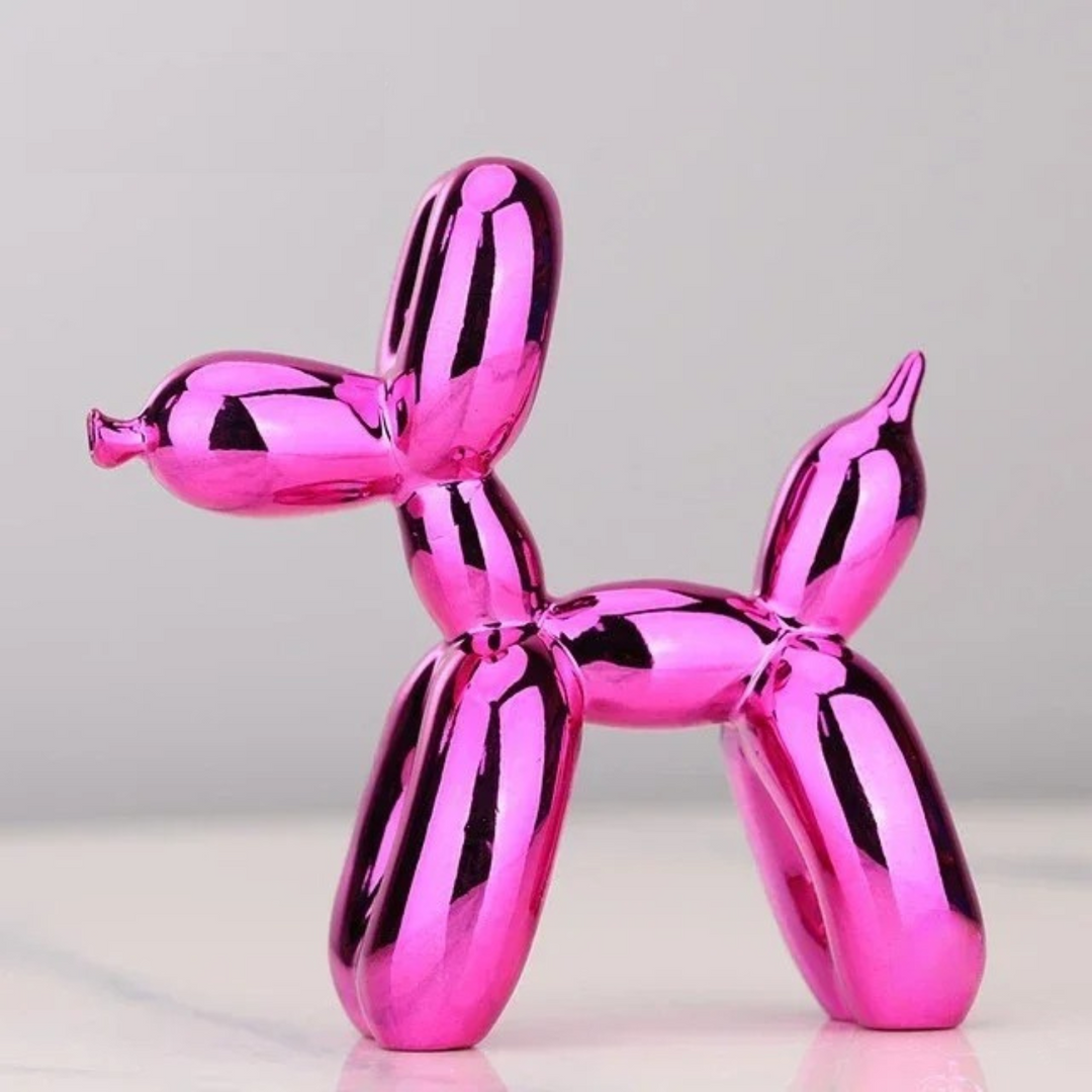 Harlekin Ballonhund Skulptur i Højkvalitets Harpiks